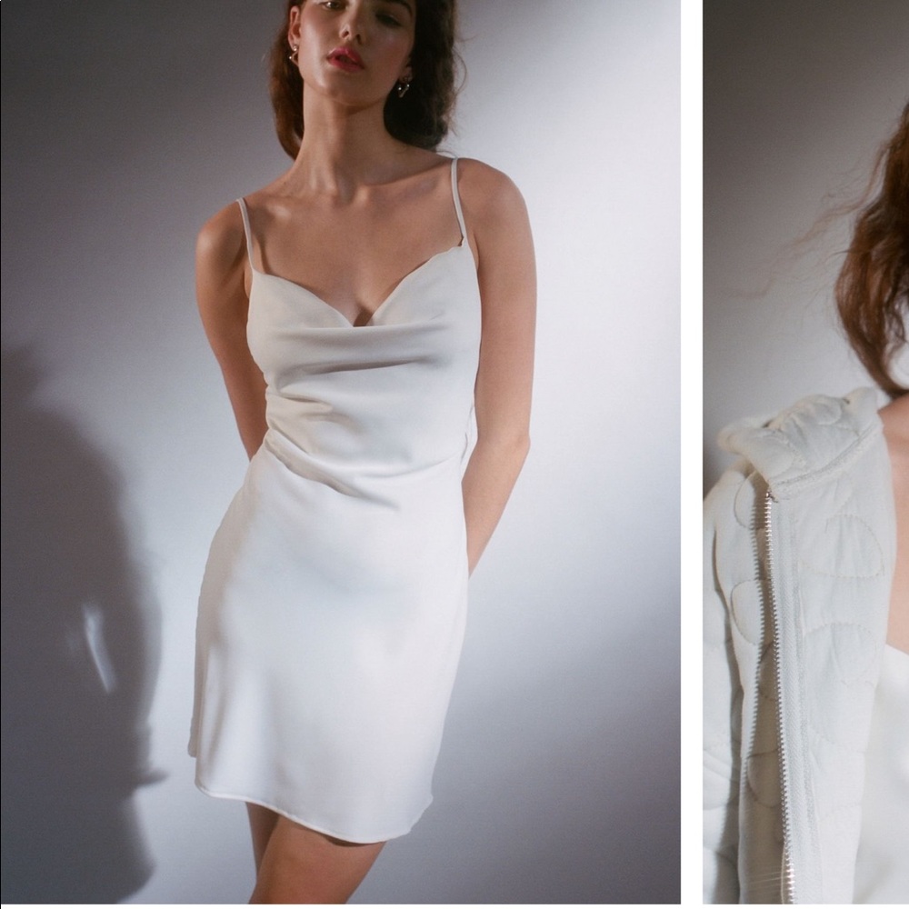 Urban Outfitters Mallory Cowl Neck Slip Dress M